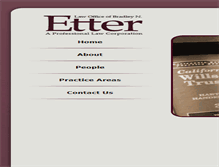Tablet Screenshot of etterlaw.com